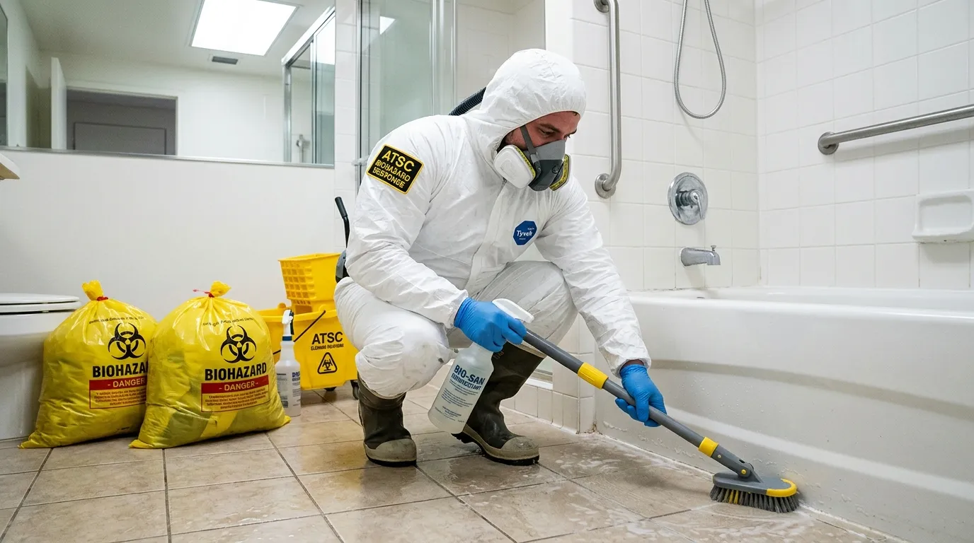 Decontamination equipment deployed for Blood Cleanup in Borough Park